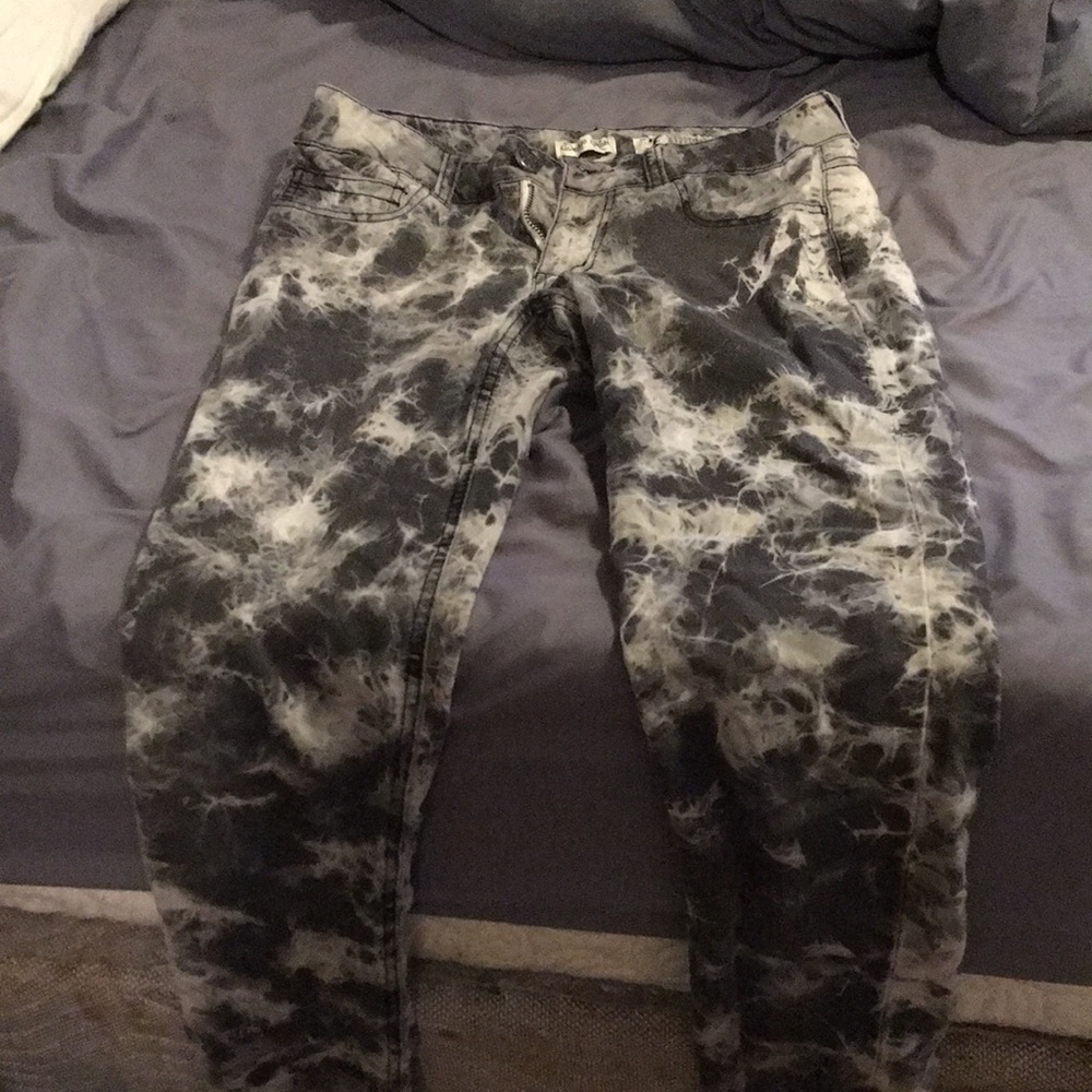 Indigo Rein tie dye skinny jeans (used)